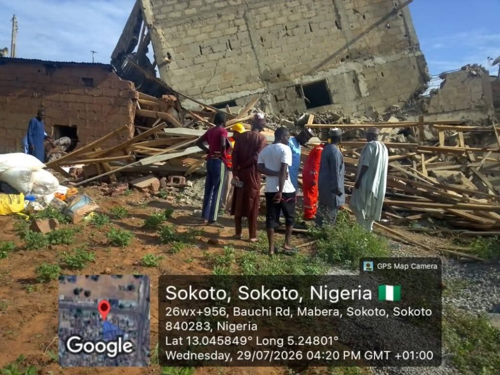 15 construction workers escape as building collapses in Sokoto