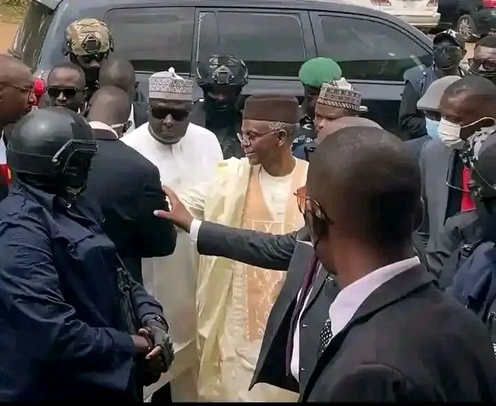 The Kaduna State High Court building with security presence.