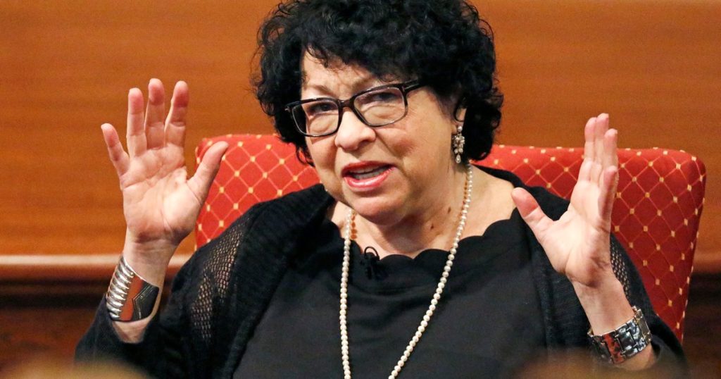 Supreme Court Justices Sonia Sotomayor and Neil Gorsuch in the courtroom.