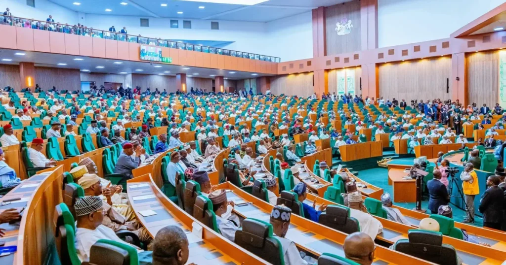 Nigerian House of Representatives chamber during a legislative session