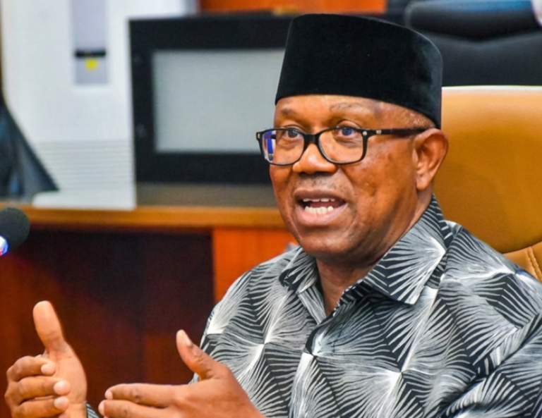Peter Obi speaking during a public address.