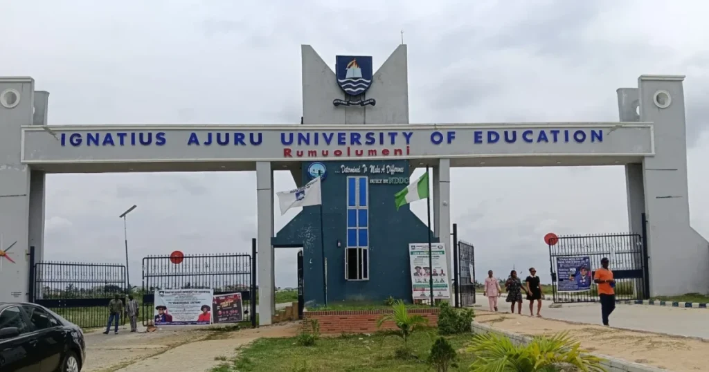 Ignatius Ajuru University of Education campus entrance